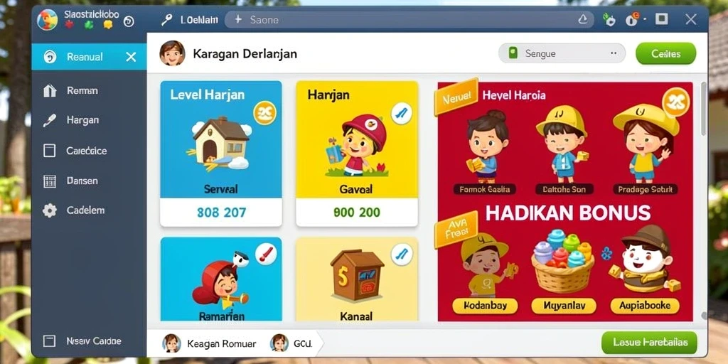 Tampilan antarmuka yang intuitif dan menarik.