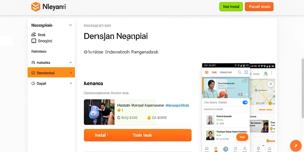 Tampilan awal yang menawan dan user-friendly.