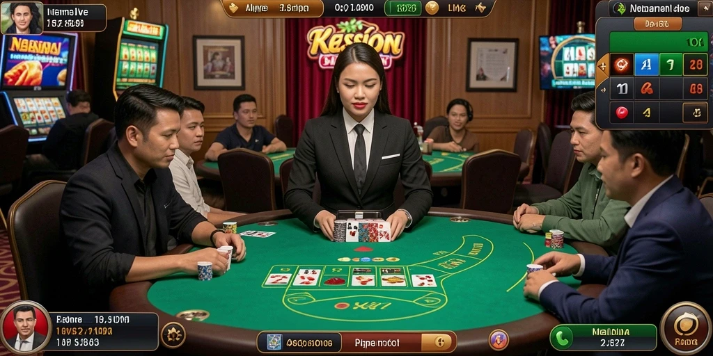 Tampilan permainan yang memukau dengan grafis yang halus.