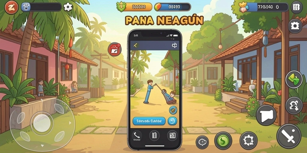 Screenshot aplikasi TARUH777 dengan tampilan permainan yang menarik.