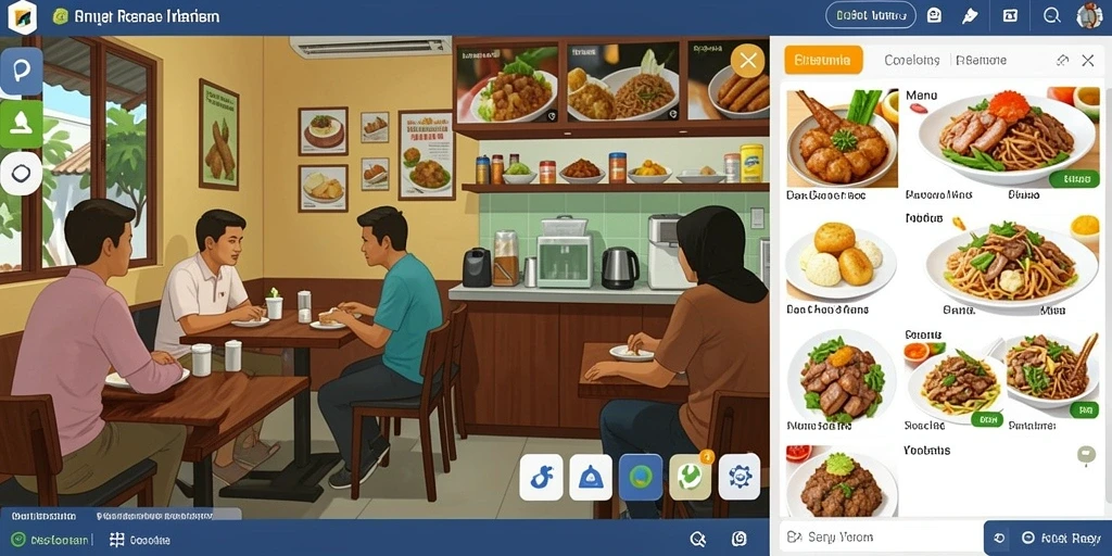 Screenshot menampilkan karakter utama dalam aksi di tengah hutan.